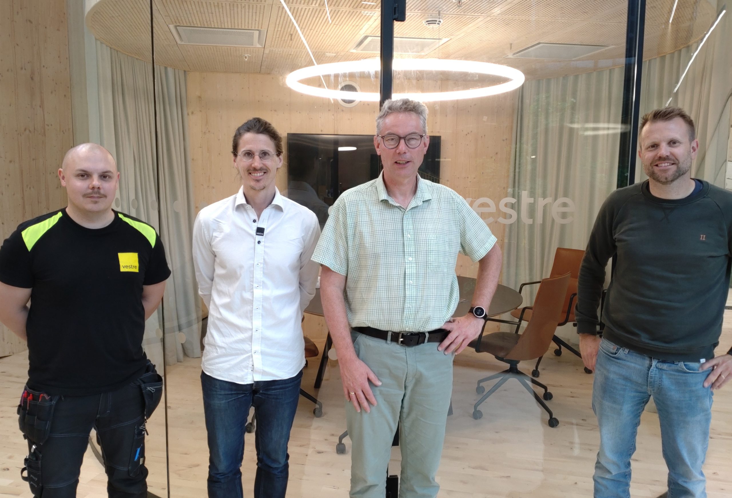 Bildet viser fra venstre: Adam Johannesson, Øyvind Bjørnstad, Yngve Holth og Erik Olsson.