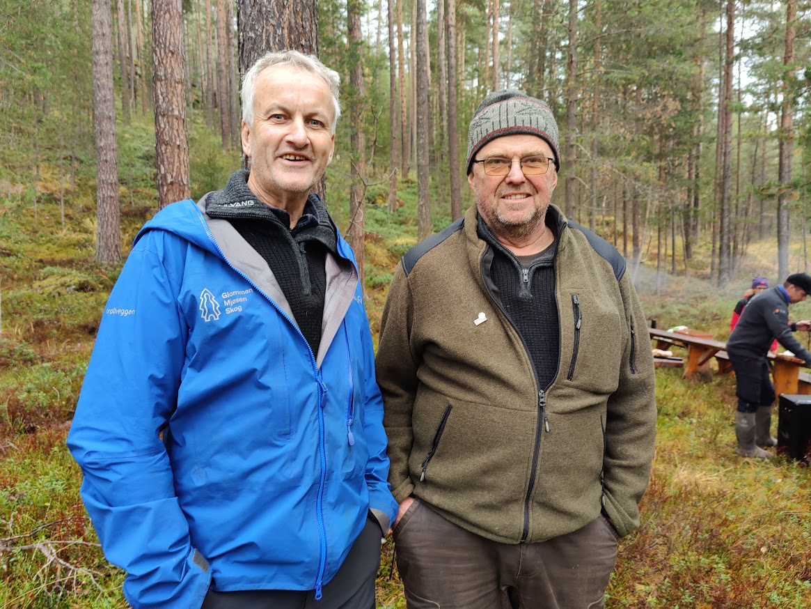 Organisasjonssjef Ivar Stuve (tv) og tillitsvalgt Per Hermann K. Hansæl fra Nord-Østerdal.