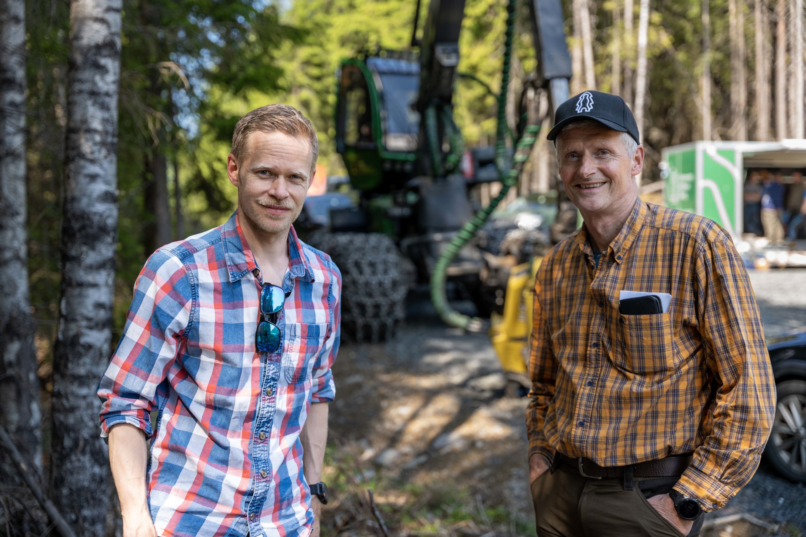 Jonas Johansen-Røysheim og Olaf Johan Thomasgaard var godt fornøyd med dagen. Foto Hans Haug.